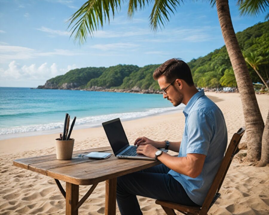 Dicas para trabalhar remotamente viajando por lugares únicos